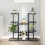 vidaXL Support à plantes 94 5x25x89 cm Noir Fer