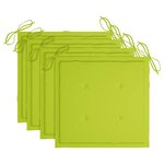vidaXL Chaises pliables de jardin lot de 4 avec coussins Bois d'acacia