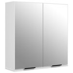 vidaXL Armoire à miroir de salle de bain Blanc 64x20x67 cm