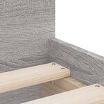 vidaXL Cadre de lit avec tiroirs sans matelas sonoma gris 90x190 cm
