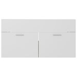 vidaXL Armoire d'évier et lavabo intégré Blanc et chêne sonoma