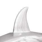 vidaXL Sculpture requin Argent 68x20x24 cm Aluminium