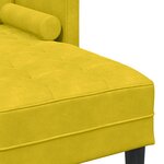 vidaXL Canapé en L Jaune 173x131x67 cm Velours