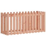 vidaXL Lit surélevé de jardin design de clôture bois douglas massif