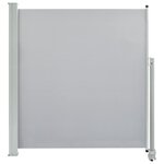 vidaXL Auvent latéral rétractable de patio 140 x 300 cm Gris