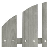 vidaXL Chaises de jardin Adirondack avec table bois de sapin gris