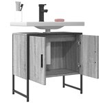 vidaXL Armoire lavabo de salle de bain sonoma gris 60x33x60 cm