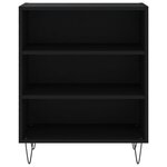 vidaXL Buffet noir 57x35x70 cm bois d’ingénierie