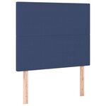 vidaXL Cadre de lit sans matelas bleu 90x200 cm tissu