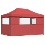 vidaXL Tente de réception pliable escamotable avec 3 parois latérales