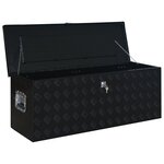 vidaXL Boîte en aluminium 1085x370x400 mm Noir