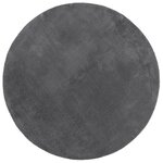 vidaXL Tapis HUARTE à poils courts doux et lavable anthracite Ø 200 cm