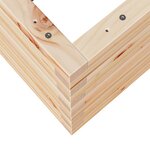 vidaXL Jardinière 80x80x46 cm bois de pin massif