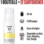 Bouteille d'encre gi-53 y 60ml jaune canon