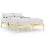 vidaXL Cadre de lit sans matelas bois massif 120x200 cm