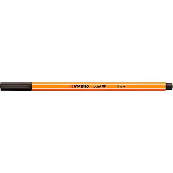 Stylo-Feutre POINT 88 Pointe Fine 0 4 mm terre d'ombre x 10 STABILO
