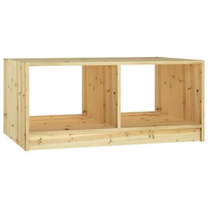 vidaXL Table basse 75x50x33 5 cm bois de sapin massif