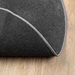 vidaXL Tapis OVIEDO à poils courts anthracite Ø 280 cm