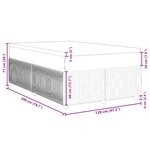 vidaXL Sommier à lattes de lit avec matelas Marron foncé 120x200 cm