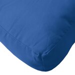 vidaXL Coussins de palette lot de 2 bleu tissu