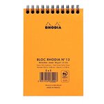 Bloc RI Classic ORANGE A6 10,5x14,8 cm Q 5x5 80F Microperforées 80g RHODIA