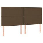 vidaXL Sommier à lattes de lit avec matelas Marron foncé 200x200 cm