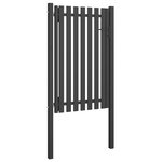 vidaXL Portail de clôture de jardin Acier 1x2 m Anthracite
