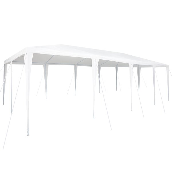 vidaXL Tente de fête blanche 8x4 m PE