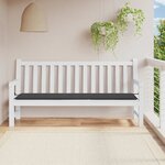 vidaXL Coussin de banc de jardin anthracite 200x50x4 cm tissu oxford