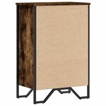 vidaXL Bibliothèque chêne fumé 50x31x74 5 cm bois d'ingénierie