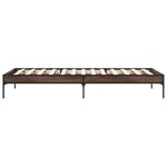 vidaXL Cadre de lit sans matelas chêne marron 75x190 cm
