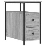 vidaXL Tables de chevet 2 Pièces sonoma gris 30x60x60cm bois d'ingénierie
