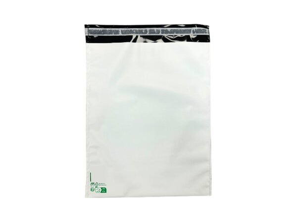 100 Enveloppes plastique opaques 80 microns N°4 - 335x410mm