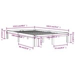 vidaXL Cadre de lit sans matelas blanc 120x190 cm