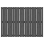 vidaXL Tête de lit murale Gris 159 5x3x110 cm Bois massif de pin