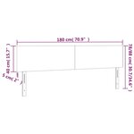 vidaXL Têtes de lit 2 Pièces Bleu foncé 90x5x78/88 cm Velours