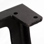vidaXL Pied de table basse 2 Pièces Cadre en A Fonte