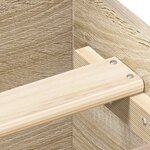 vidaXL Cadre de lit sans matelas chêne sonoma 75x190 cm