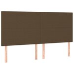vidaXL Sommier à lattes de lit avec matelas Marron foncé 160x200 cm