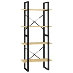vidaXL Bibliothèque à 4 niveaux 60x30x140 cm Bois de pin massif