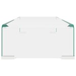 vidaXL Meuble TV/pour moniteur 60x25x11 cm verre transparent