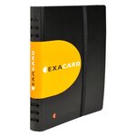 Porte Cartes De Visite À Pochettes Détachables Exacard 120 Cartes Exactive® - 20x14 5cm - Noir - X 5 - Exacompta