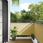vidaXL Écran de balcon sable 75x500 cm 100  polyester oxford