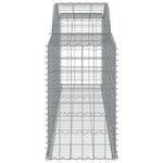 vidaXL Panier de gabions arqué 300x50x80/100 cm Fer galvanisé