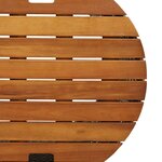 vidaXL Tables d'appoint de jardin 2 Pièces dessus en bois noir poly rotin