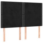 vidaXL Cadre de lit sans matelas noir 140x190 cm velours
