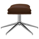 vidaXL Repose-pied Marron 45x29 5x35 cm Similicuir brillant