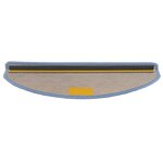 vidaXL Tapis d'escalier autocollants 15 Pièces 65x21x4 cm Bleu