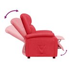 vidaXL Fauteuil inclinable Rouge Similicuir