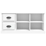 vidaXL Meuble TV blanc 102x35 5x47 5 cm bois d'ingénierie